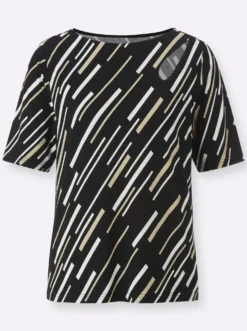 Kurzarmshirt mit Cut-out-Detail