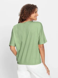 Kurzarmshirt mit Fledermausärmeln