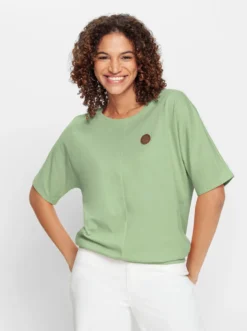 Kurzarmshirt mit Fledermausärmeln