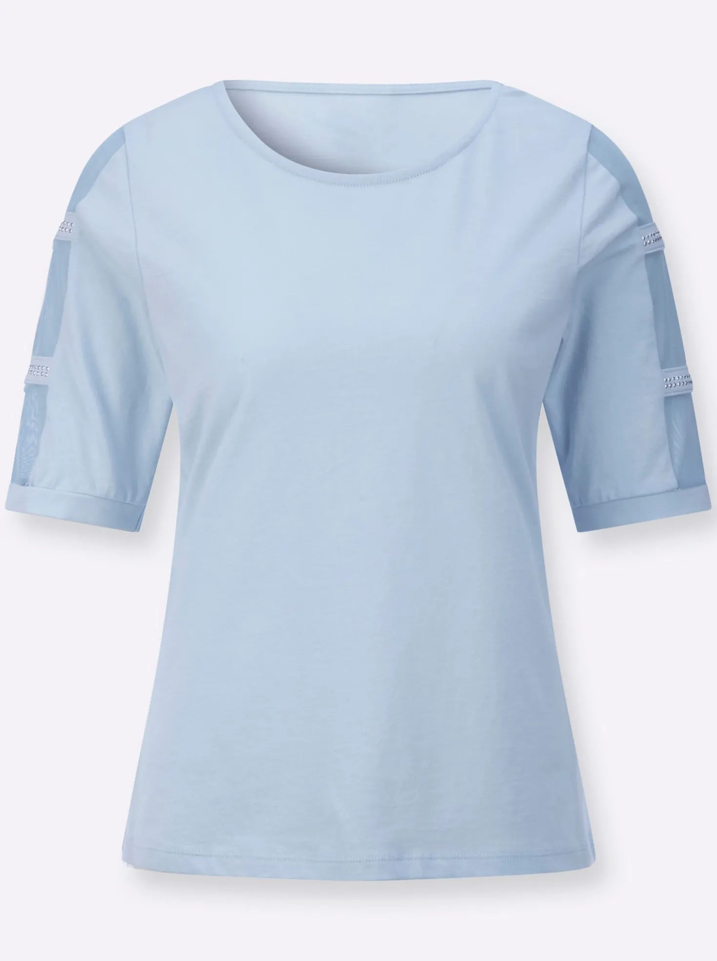 Kurzarmshirt mit Mesh an den Ärmeln