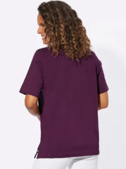 Kurzarmshirt mit Muschel-Druck