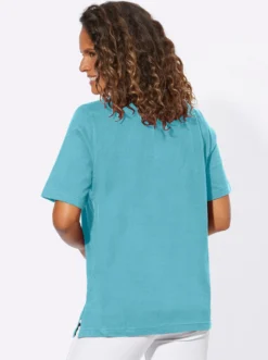 Kurzarmshirt mit Muschel-Druck