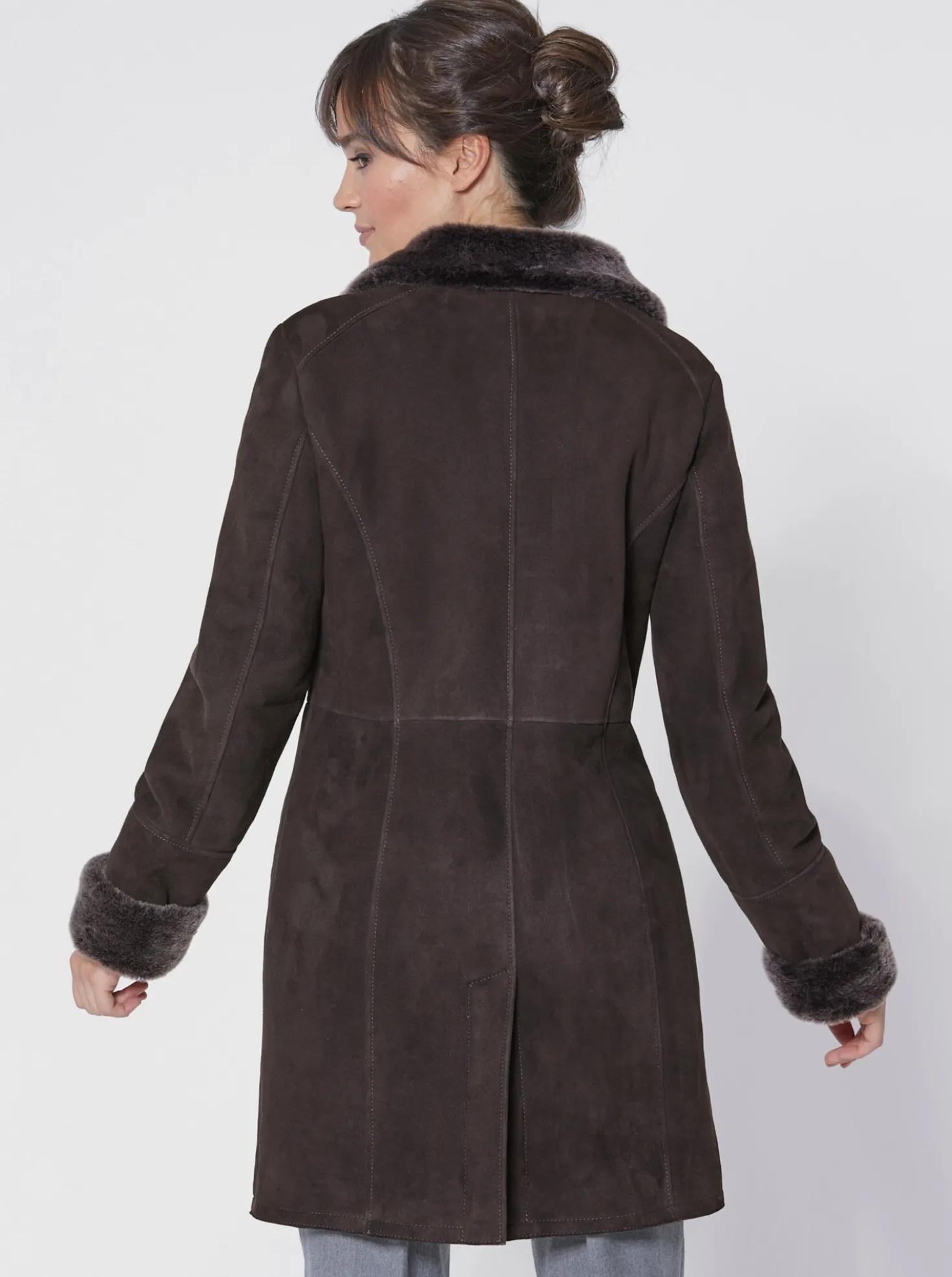 Lammfelljacke aus Lammnappaleder