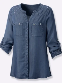 Langarm-Bluse aus Lyocell