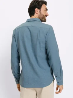 Langarmhemd in Flanell-Qualität mit Wolle