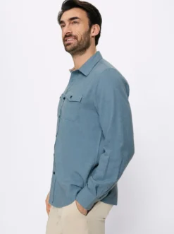Langarmhemd in Flanell-Qualität mit Wolle