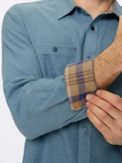 Langarmhemd in Flanell-Qualität mit Wolle