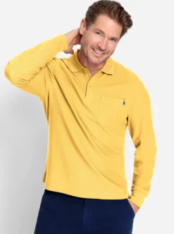 Langarm-Poloshirt