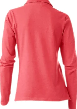 Langarm-Poloshirt in Pikee-Qualität