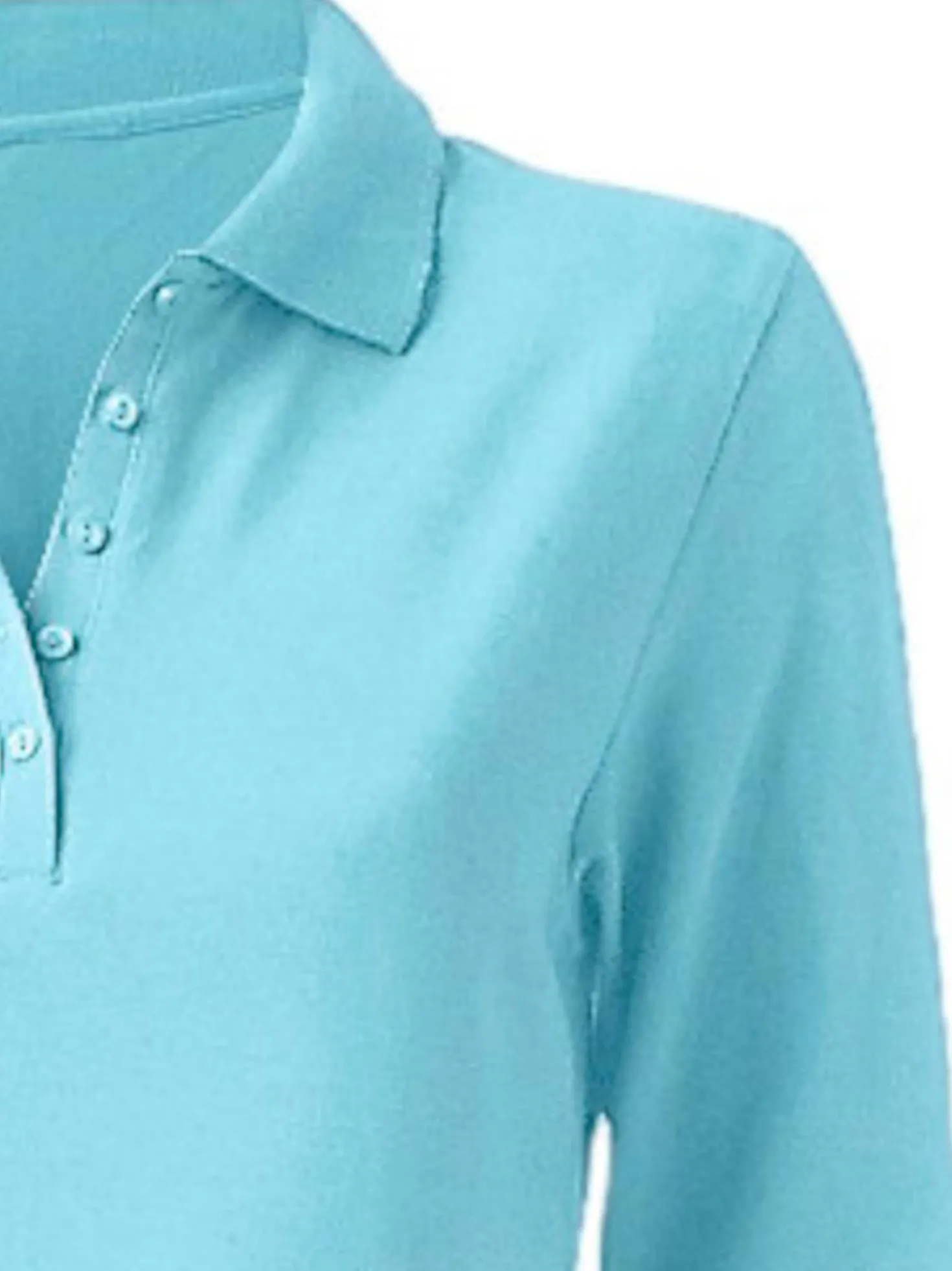 Langarm-Poloshirt in Pikee-Qualität