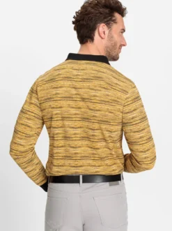 Langarm-Poloshirt , temperaturausgleichend und bügelfrei