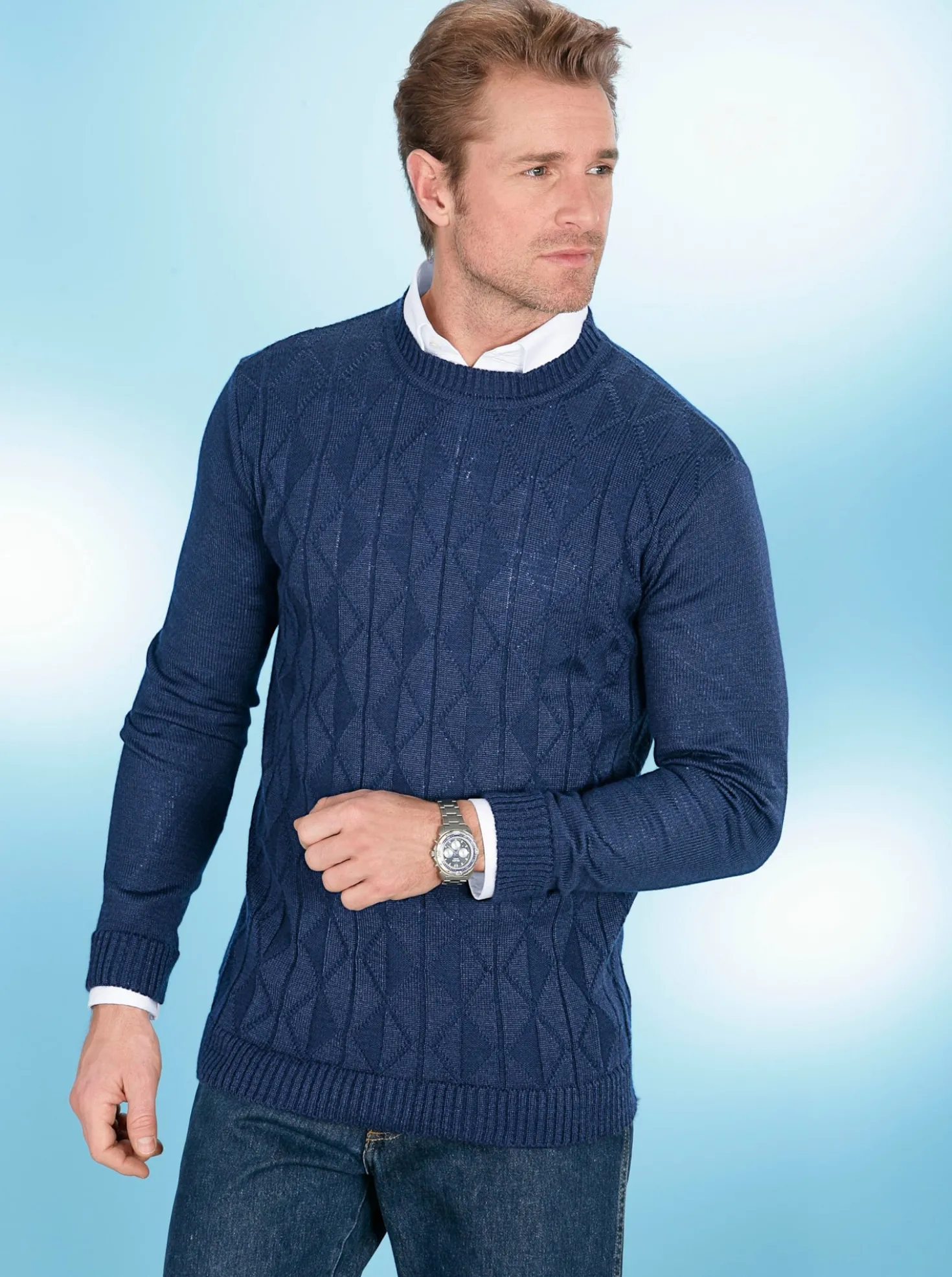 Langarm-Pullover
