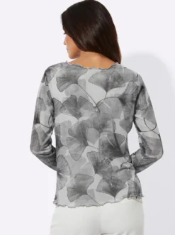 Langarmshirt mit eingenähtem Top