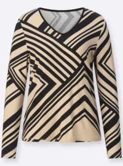 Langarmshirt mit Grafik-Druck