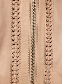 Lederblazer mit Schößchen