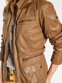 Lederjacke im Used-Look