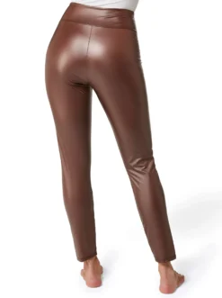 Leggings in Leder-Optik