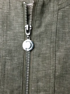 Leinenblazer mit Reißverschluss-Taschen