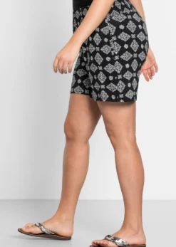 Lockere Shorts mit Smokbund
