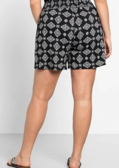 Lockere Shorts mit Smokbund