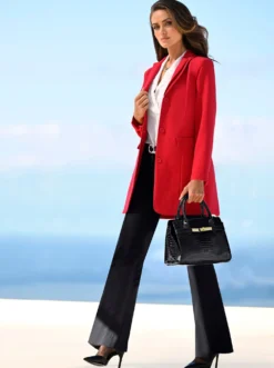 Longblazer mit doppeltem Revers