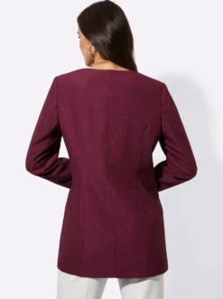 Longblazer mit Nahttaschen
