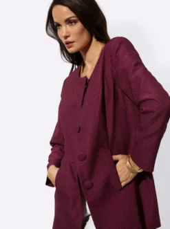 Longblazer mit Nahttaschen
