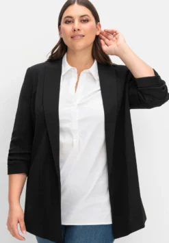 Longblazer mit Schalkragen