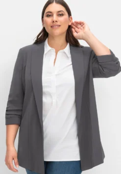 Longblazer mit Schalkragen