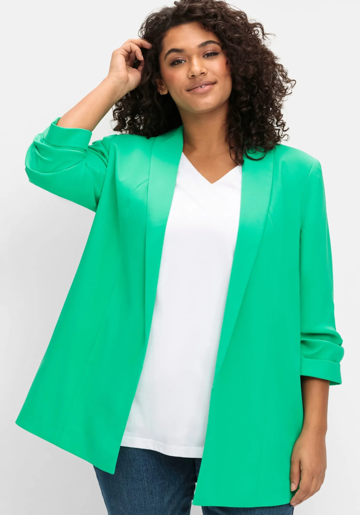 Longblazer mit Schalkragen