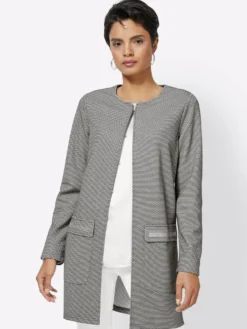 Longblazer mit Waben-Struktur