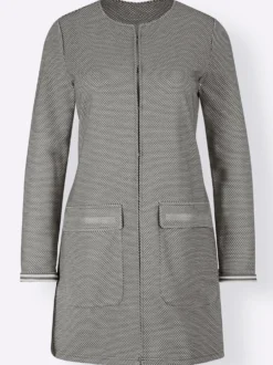 Longblazer mit Waben-Struktur