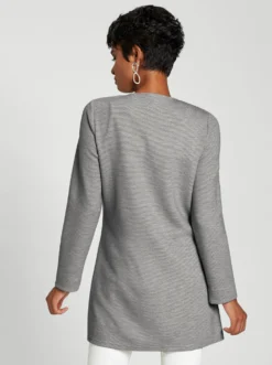 Longblazer mit Waben-Struktur