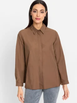 Longbluse in weiter A-Linie