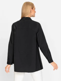Longbluse in weiter A-Linie
