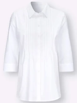 Longbluse mit Biesenverzierung