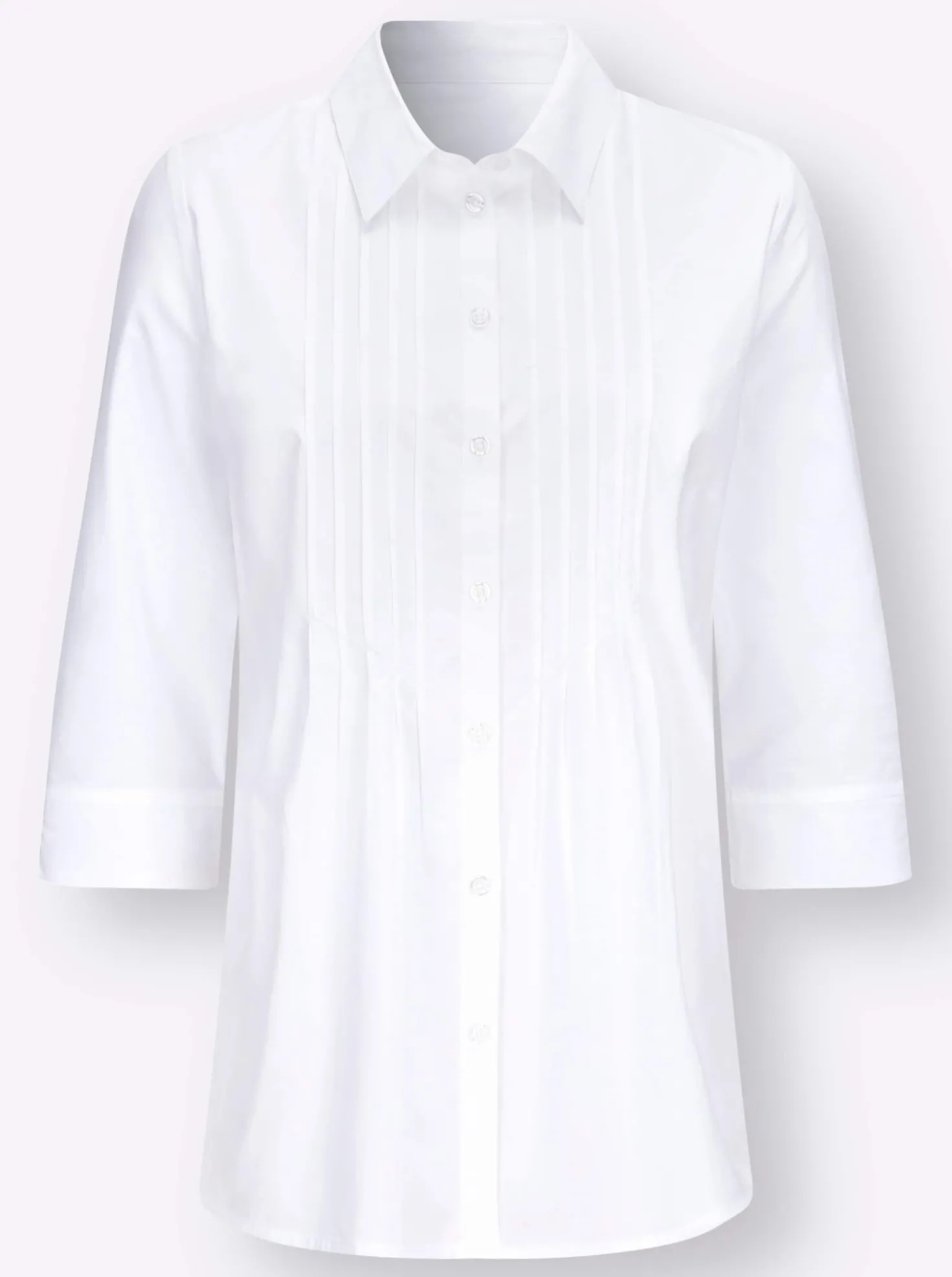 Longbluse mit Biesenverzierung