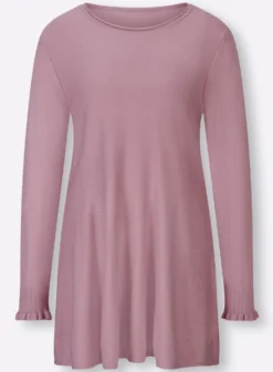 Longpullover in leicht ausgestellter Form