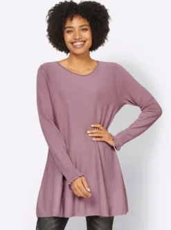 Longpullover in leicht ausgestellter Form