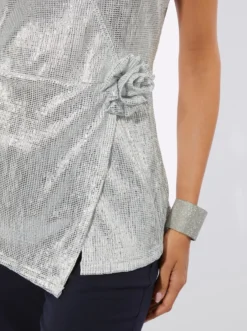 Longshirt aus duftigem Plissee