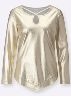 Longshirt in glänzender Qualität