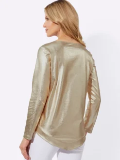 Longshirt in glänzender Qualität