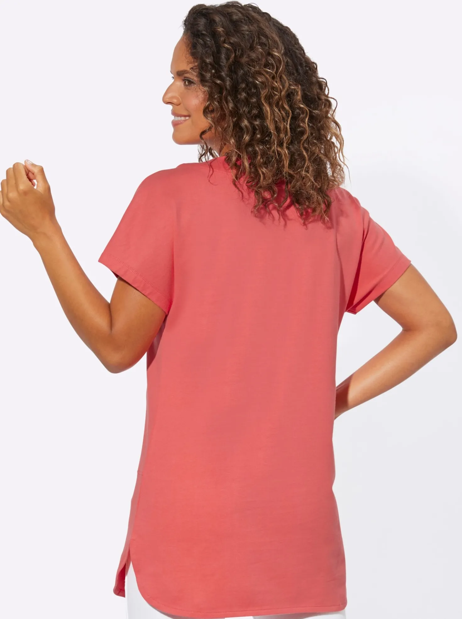 Longshirt in Sweat-Qualität