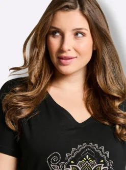Longshirt mit Ornament-Print