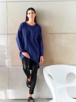 Longshirt mit Prägung