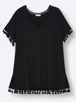 Longshirt mit Quasten