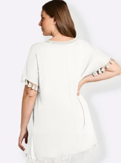 Longshirt mit Quasten
