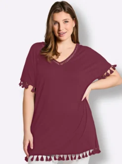 Longshirt mit Quasten