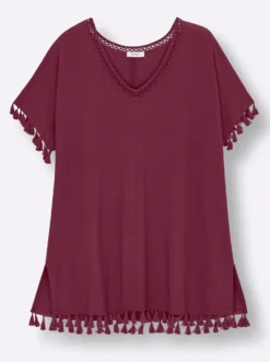 Longshirt mit Quasten