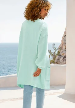 Longstrickjacke